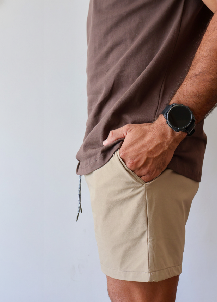 H17 Wave Shorts - Tan