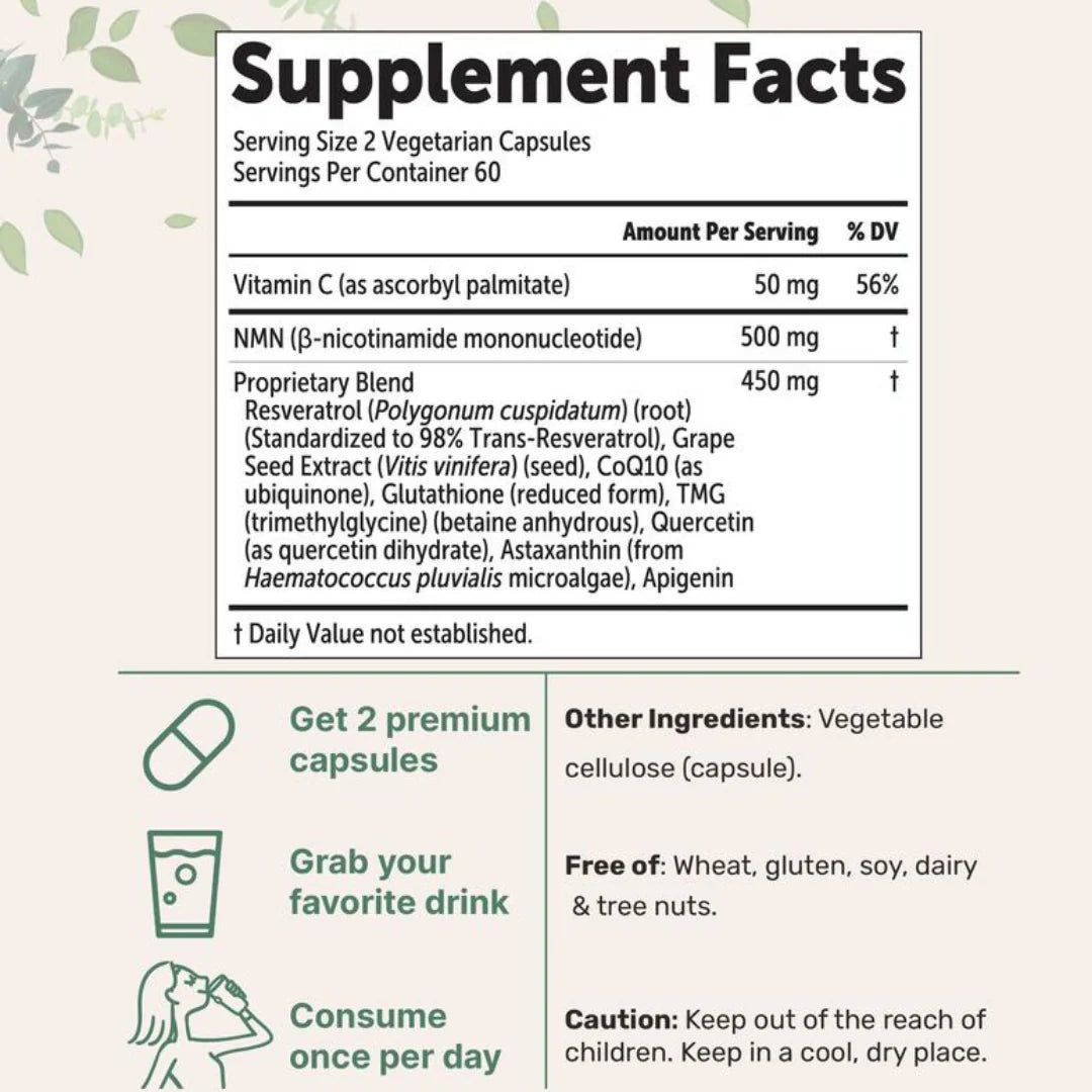 Lovade NMN Complex 10X – 10-in-1 Cellular Renewal Complex