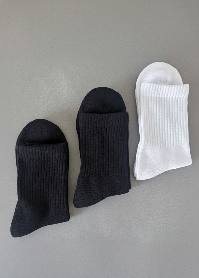 H17 Classic Socks 3 Pack - Short - Black and White