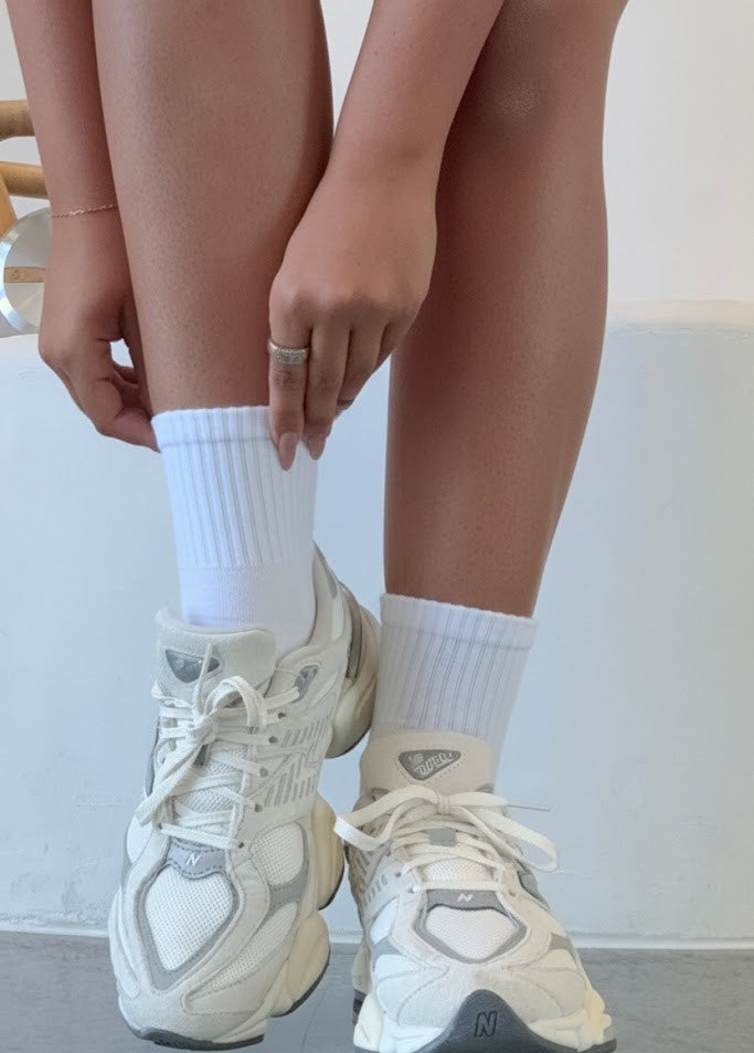 Classic Socks 3 Pack - Short - White